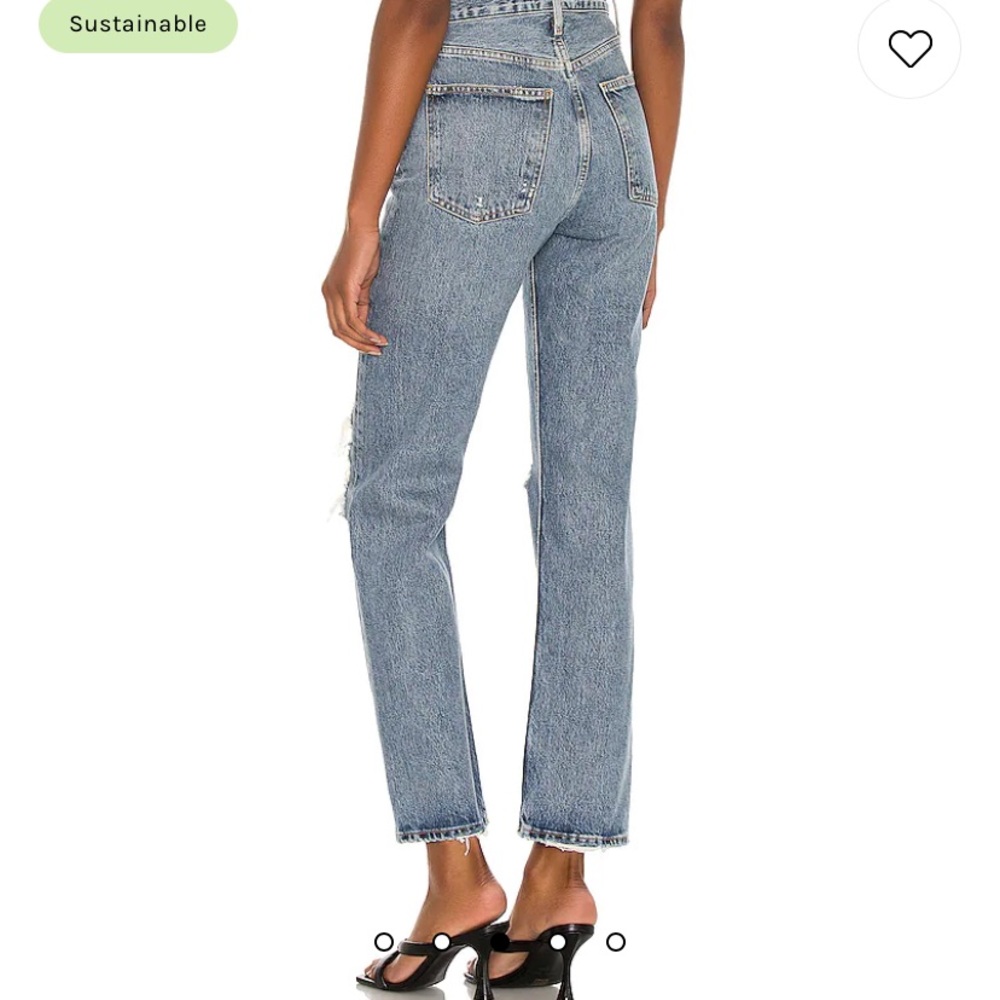 Agolde, distressed 90’s pinch waist. Size 28. Colour: Backdrop. - Picture 3 of 11